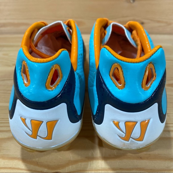 NIB Warrior Youth Skreamer Soccer Lacrosse Field Hockey Cleat  Navy/Orange - Picture 7 of 9